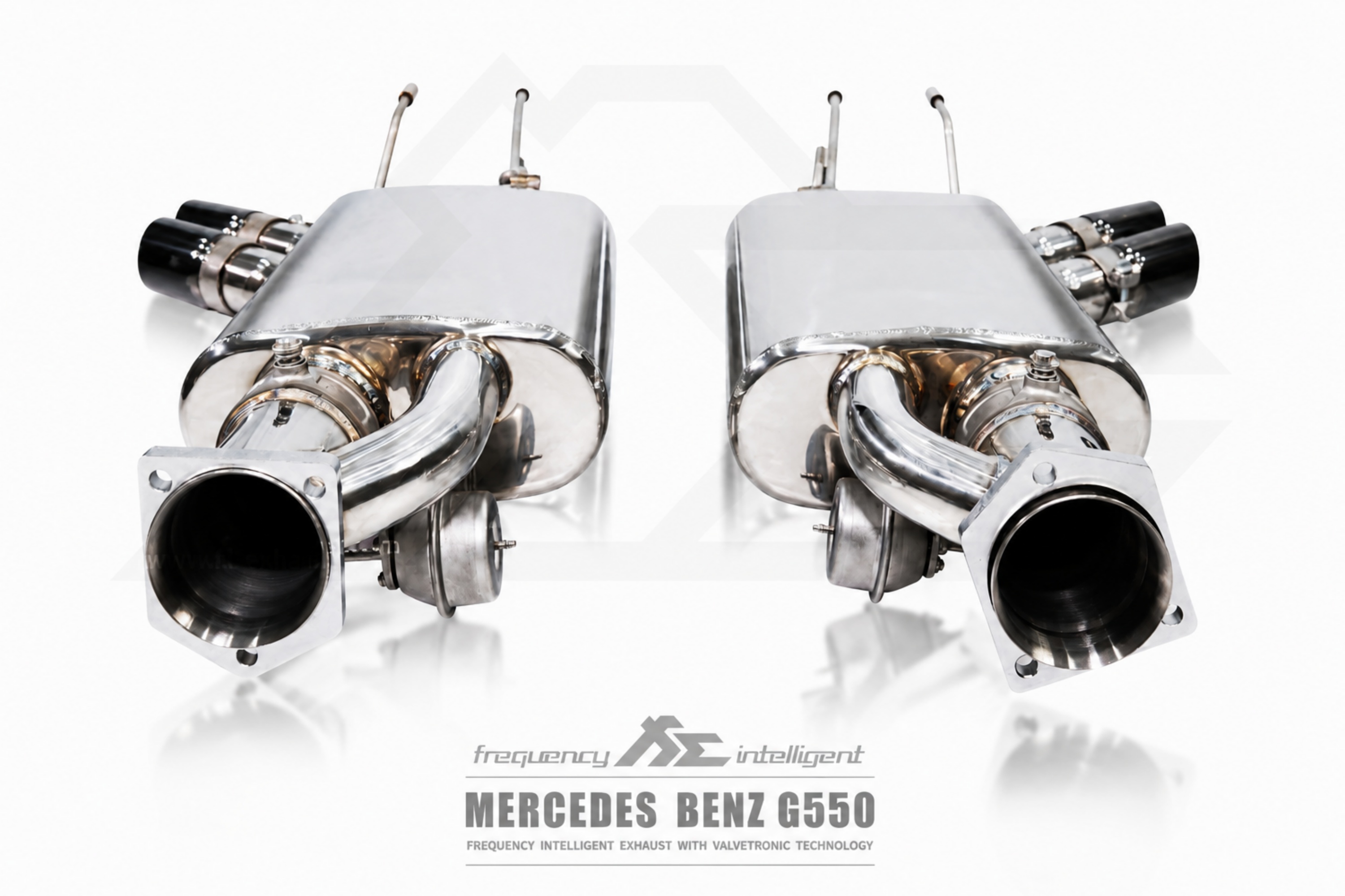 Mercedes-Benz W463 G550 EXHAUST 4x4 Quad Tips